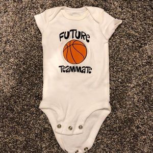 Newborn onesie. Future Basketball Teammate